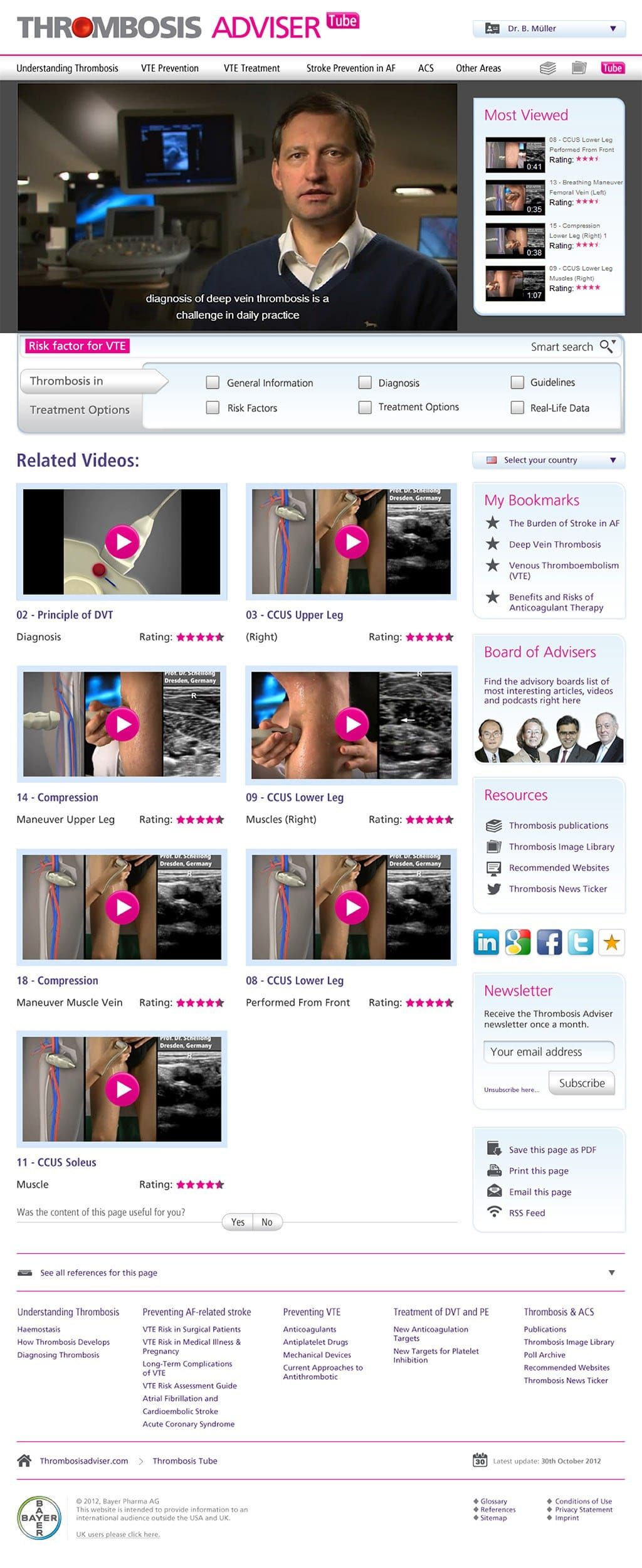 Interaktiv portaldesign med CCUS-ultralydsbillede af øvre ben til medicinsk uddannelse