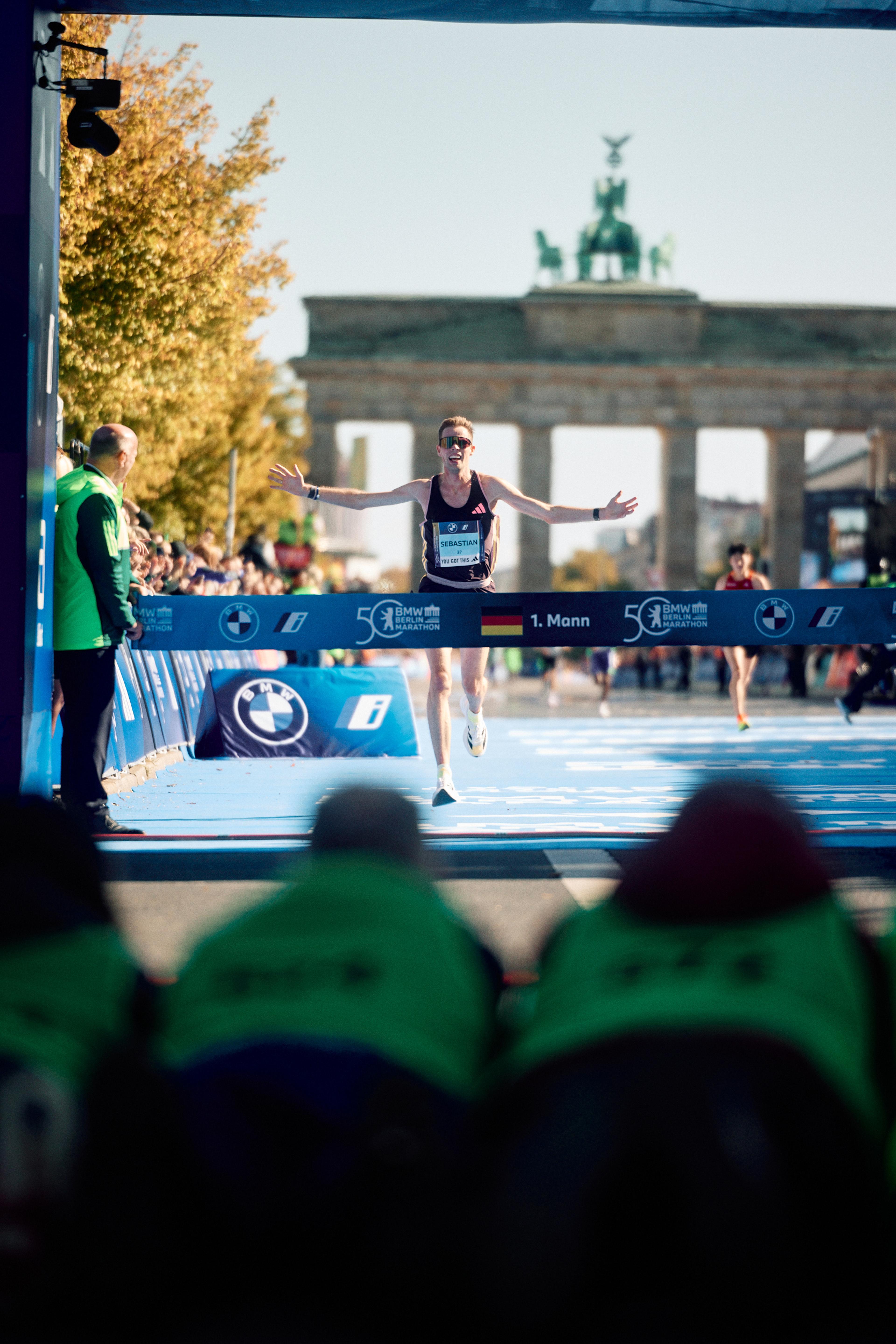 Sebastian Hendel als erster deutscher beim Berlin Marathon