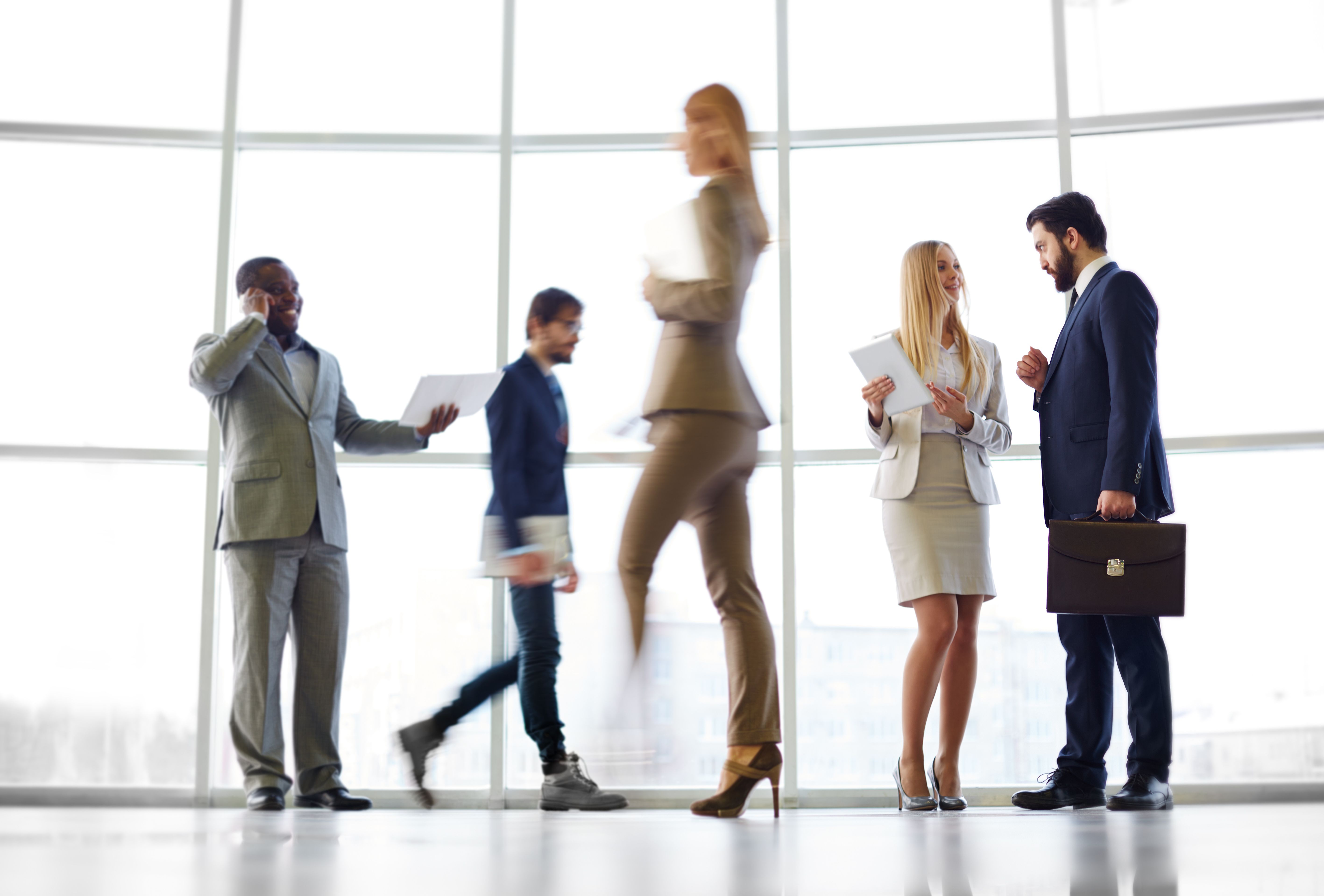 Busy businesswoman in corporate life
