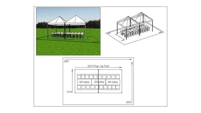 24 Person Pop-up Tent Package Small Image