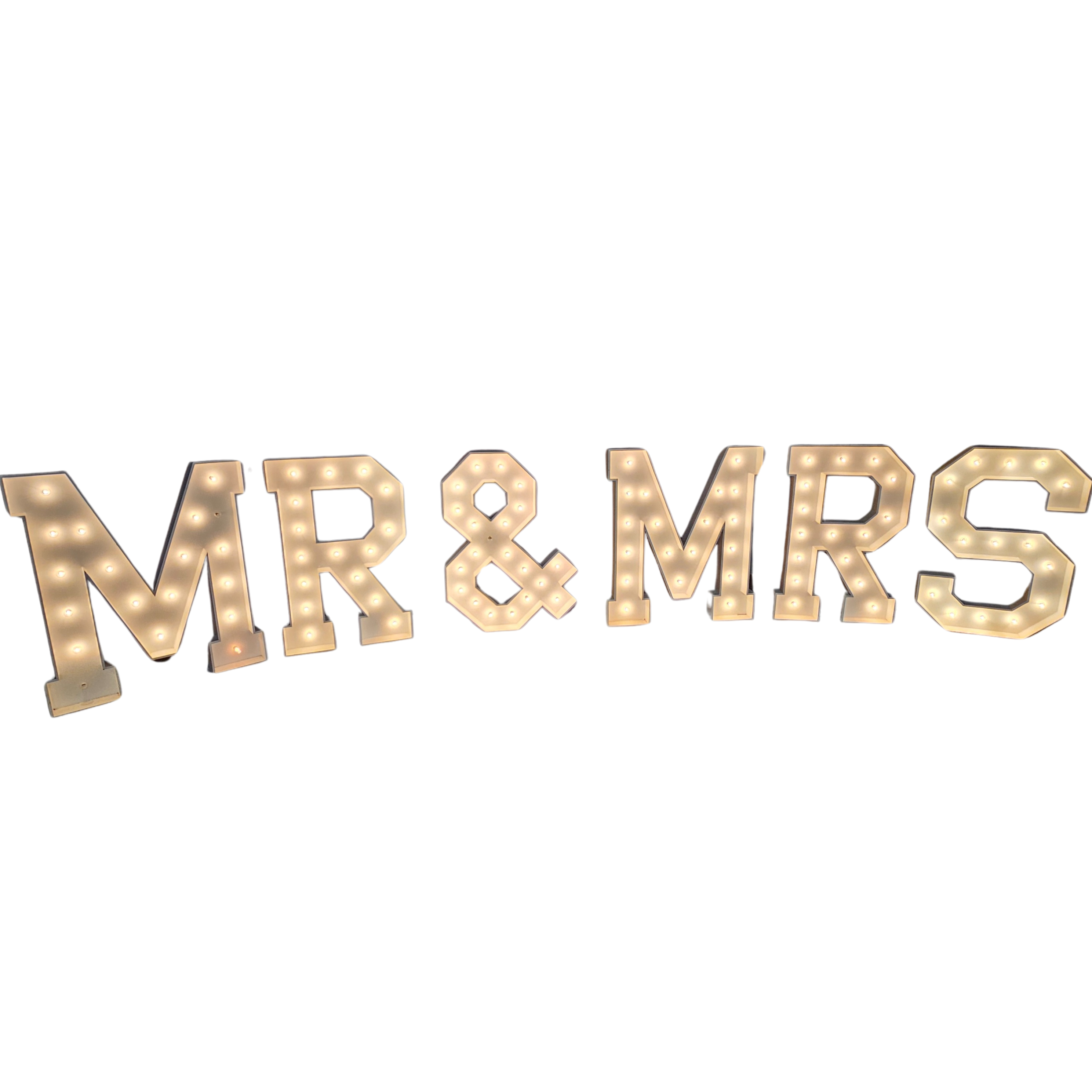 Mr & Mrs -  Marquee Letters