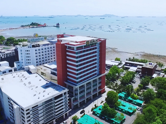 Aerial view of Samitivej Sriracha Hospital
