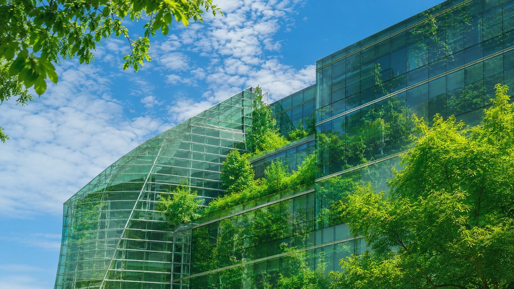 Circular construction concept illustrating resource efficiency throughout the building life cycle