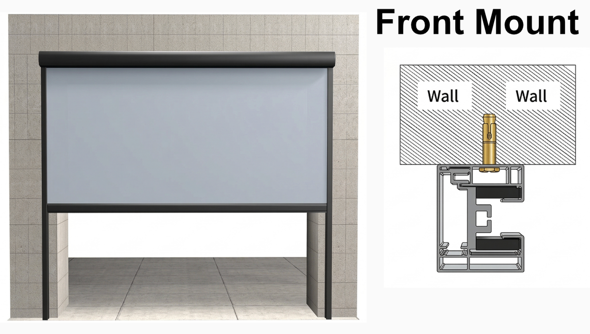 Front mounting diagram