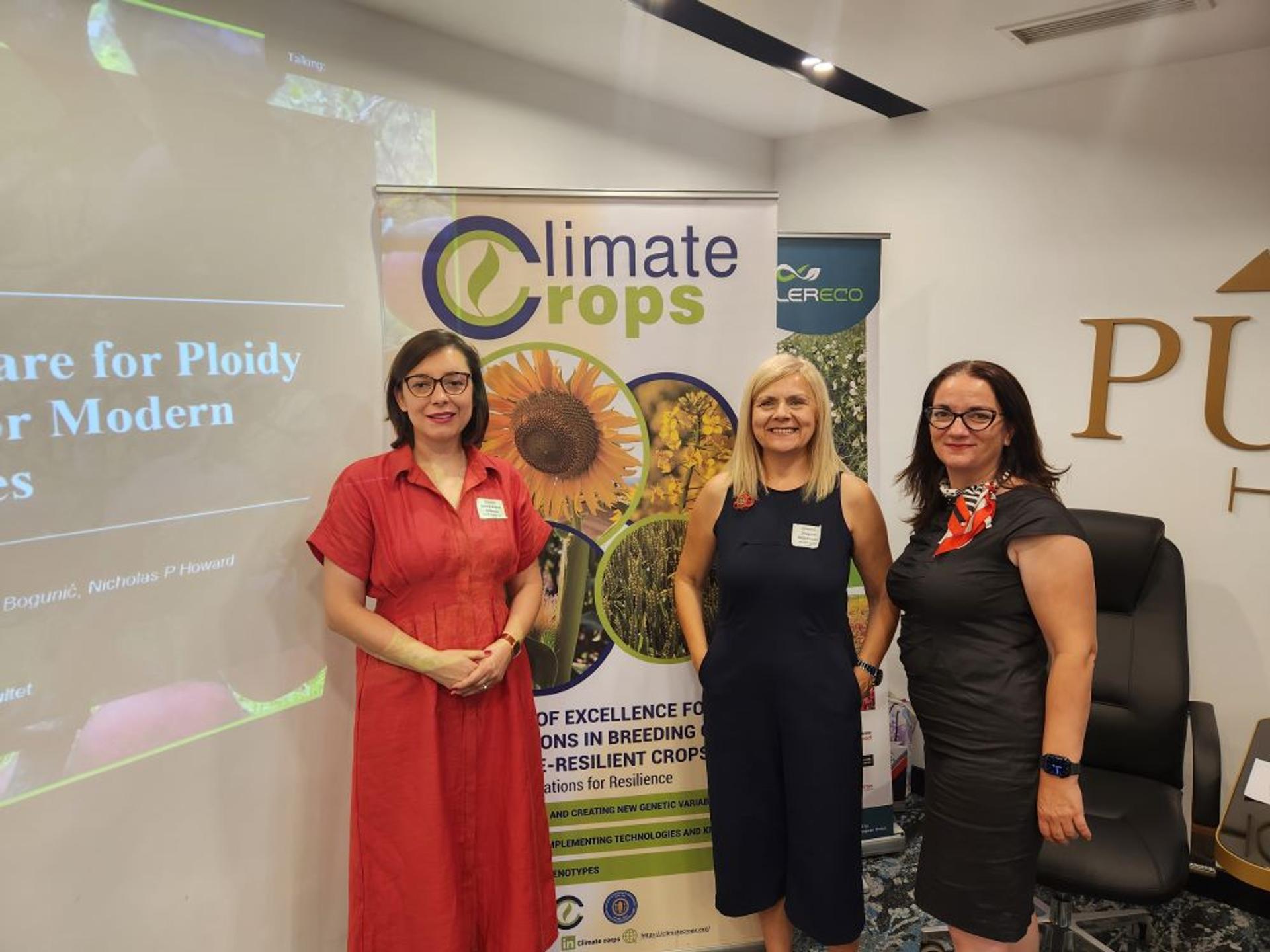 Učešće na naučnoj konferenciji u organizaciji Centra izuzetnih vrednosti za inovacije u oplemeljivanju biljaka tolerantnih na promjene klime "CLIMATE CROPS"Instituta za ratarstvo i povrtarstvo iz Novog Sada