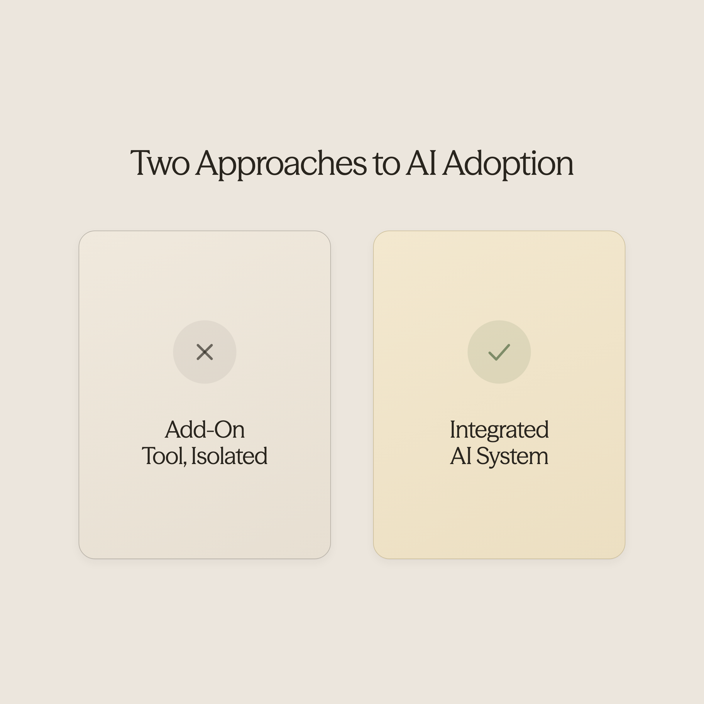 Balance scale showing AI automation on one side and human oversight on the other