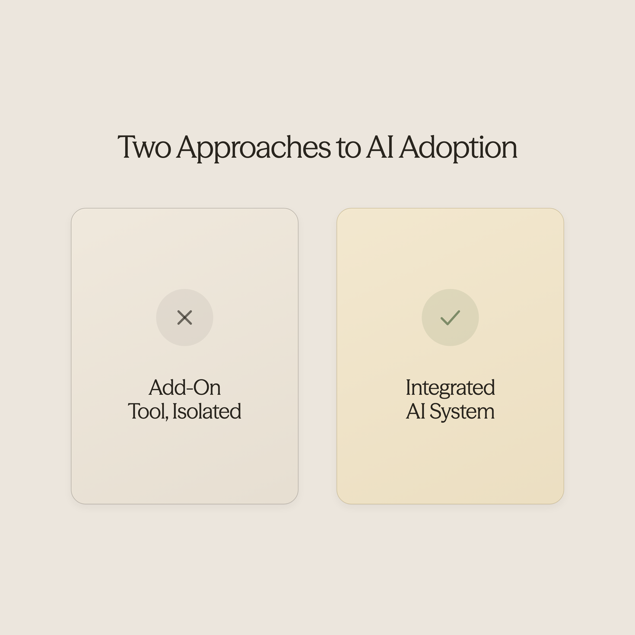 Balance scale showing AI automation on one side and human oversight on the other