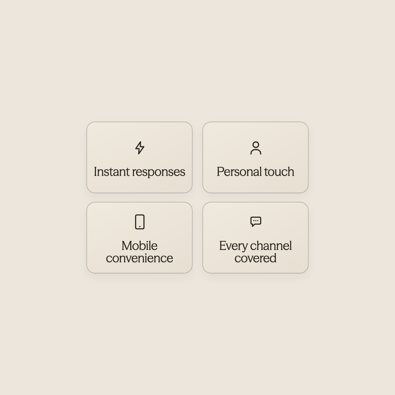 Infographic showing four key guest expectations