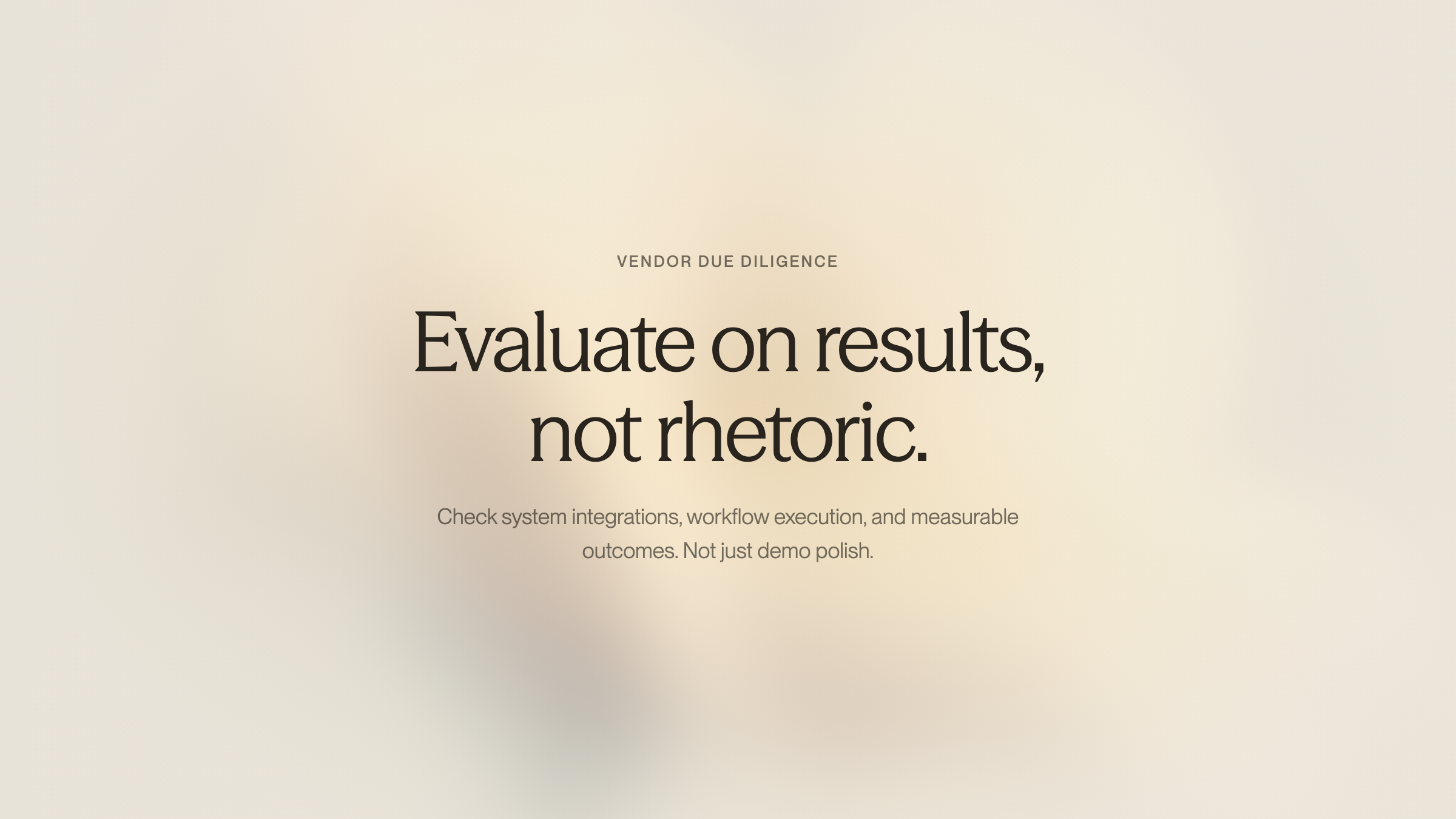 Magnifying glass examining chatbot vendor evaluation details