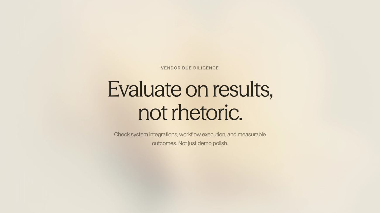  Magnifying glass examining chatbot vendor evaluation details