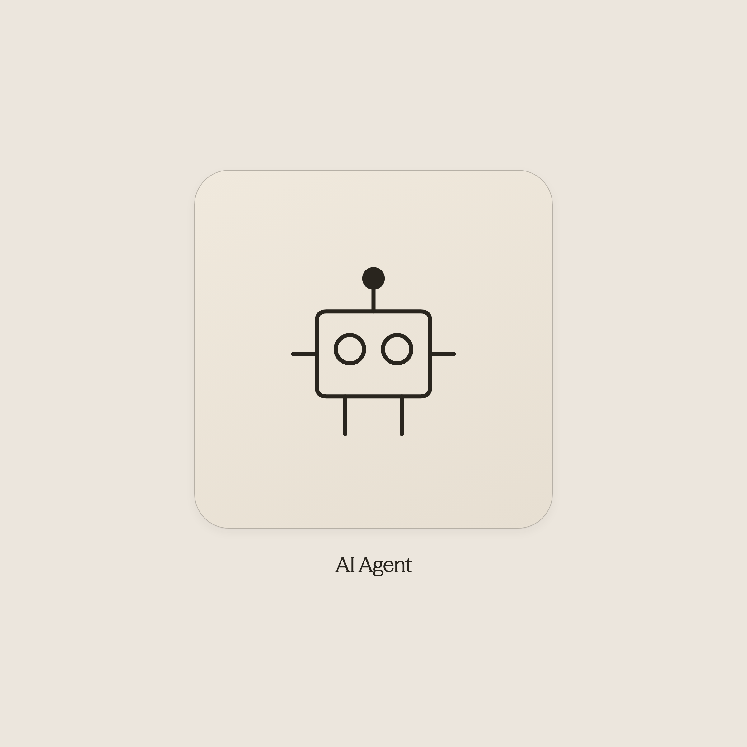 Robot icon representing AI agent intelligence