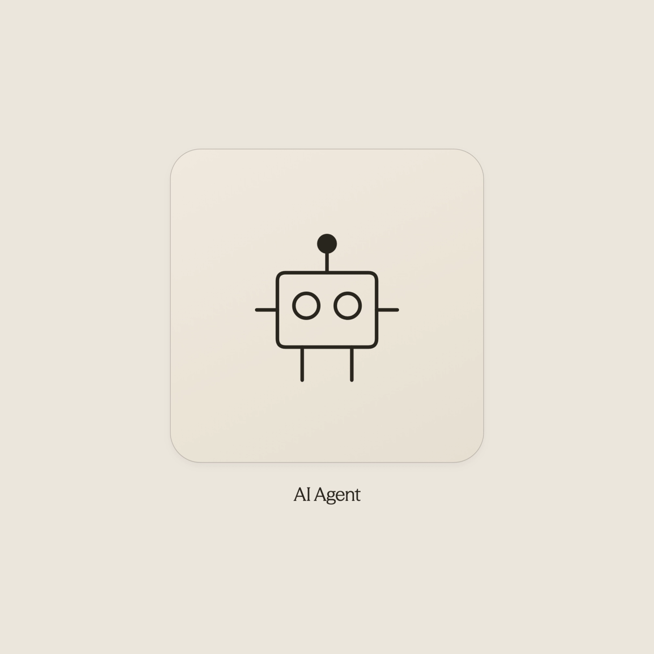 Robot icon representing AI agent intelligence