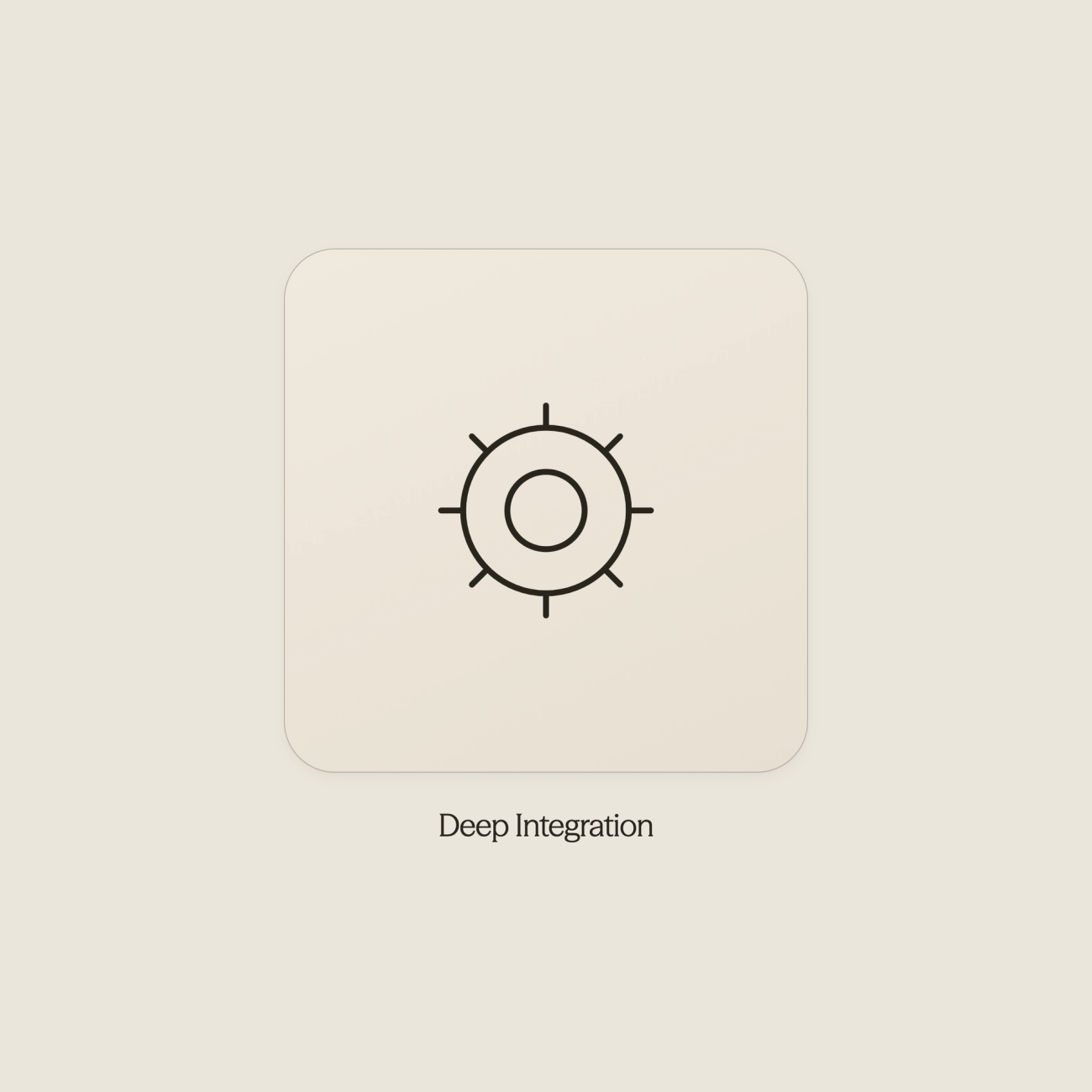 Gear icon representing chatbot integration capabilities