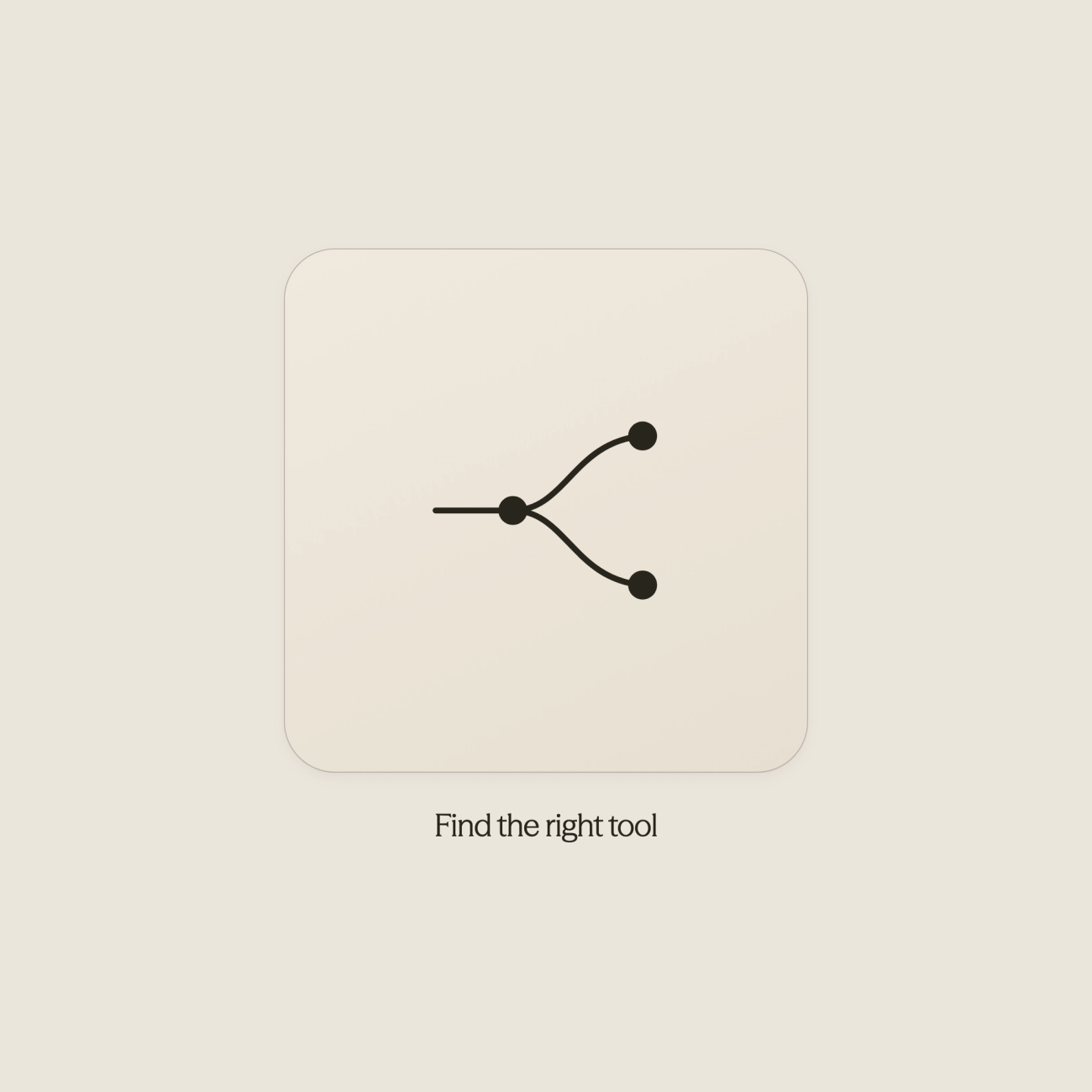AI tool icon splitting into different hotel solution paths