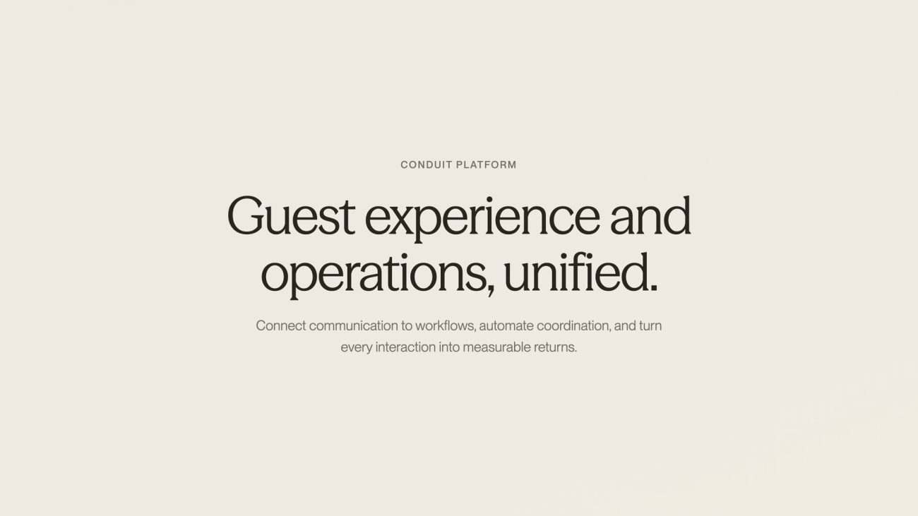 Scene illustration of hotel operations and guest experience integration