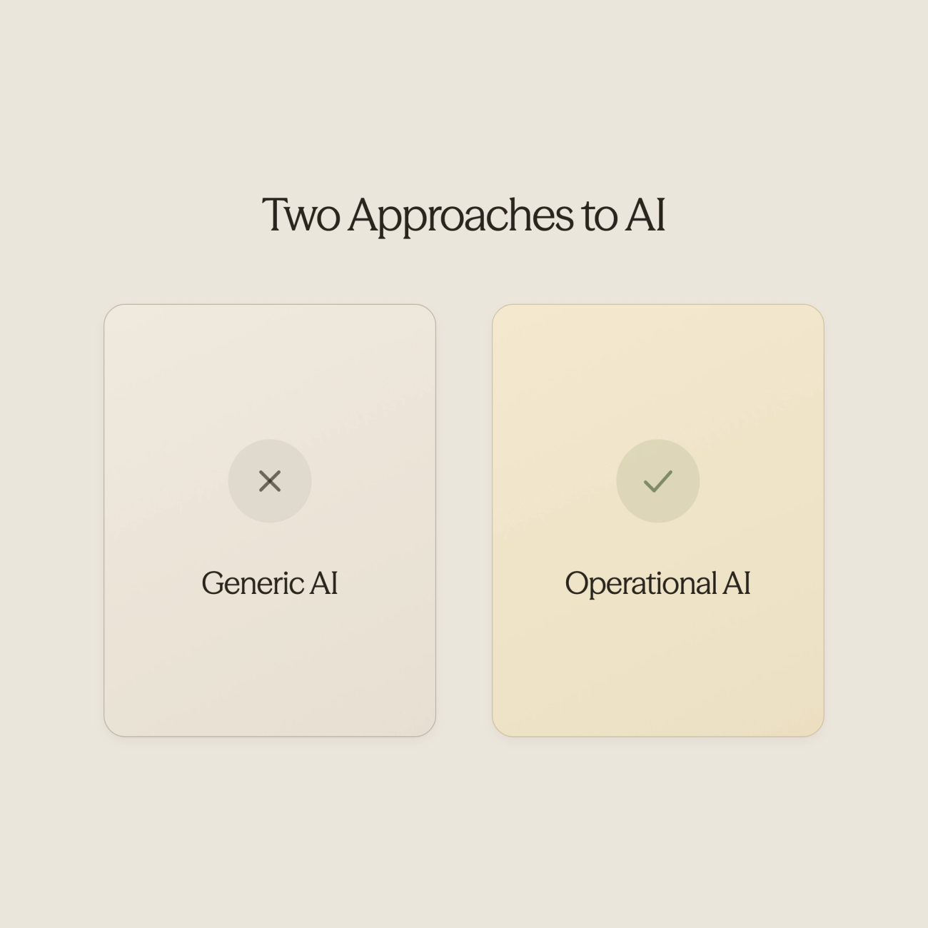 Split scene showing generic AI confusion versus operational awareness - AI For Airbnb Hosts