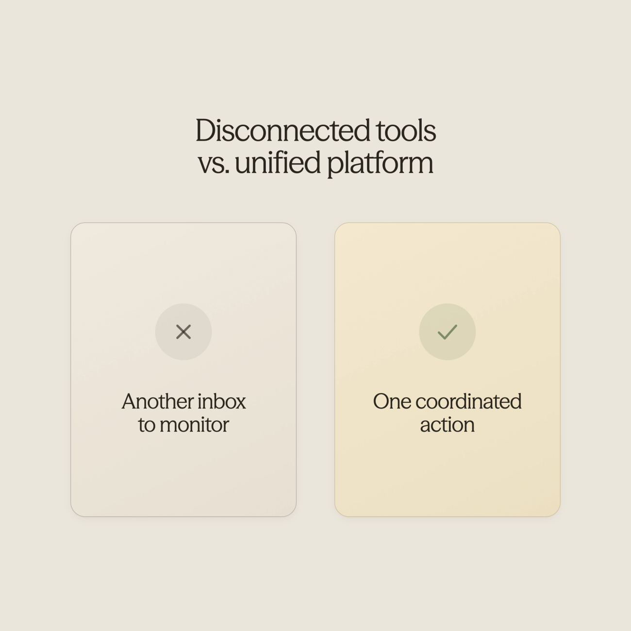  Comparison between isolated and integrated platform approaches