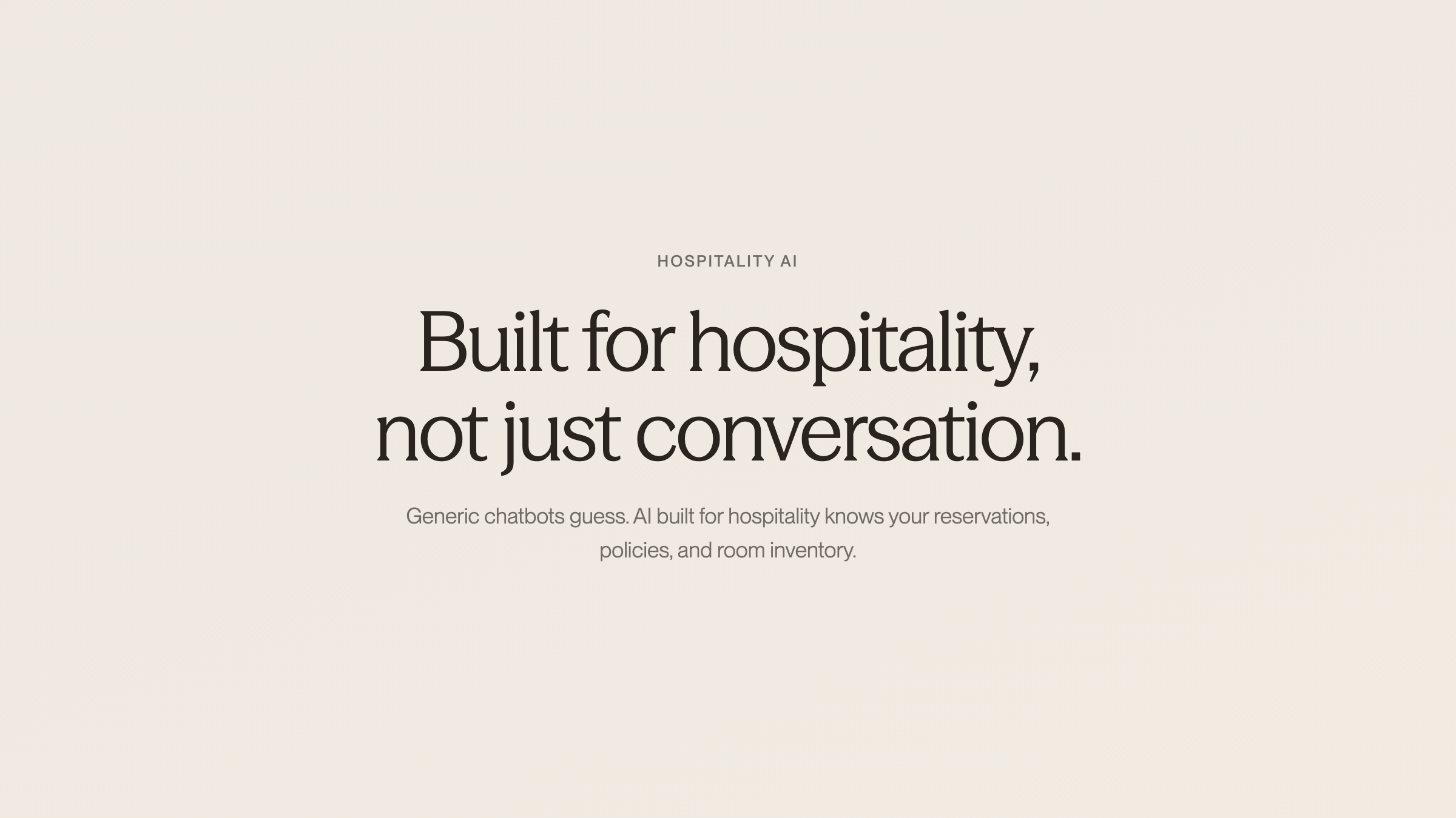Illustration comparing generic AI chatbot limitations with hospitality-specific AI integration - AI Use Cases in Hospitality