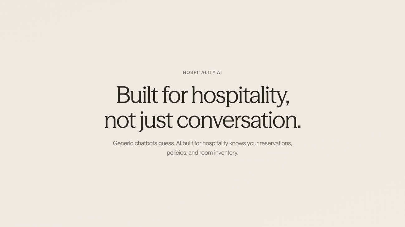 Illustration comparing generic AI chatbot limitations with hospitality-specific AI integration - AI Use Cases in Hospitality