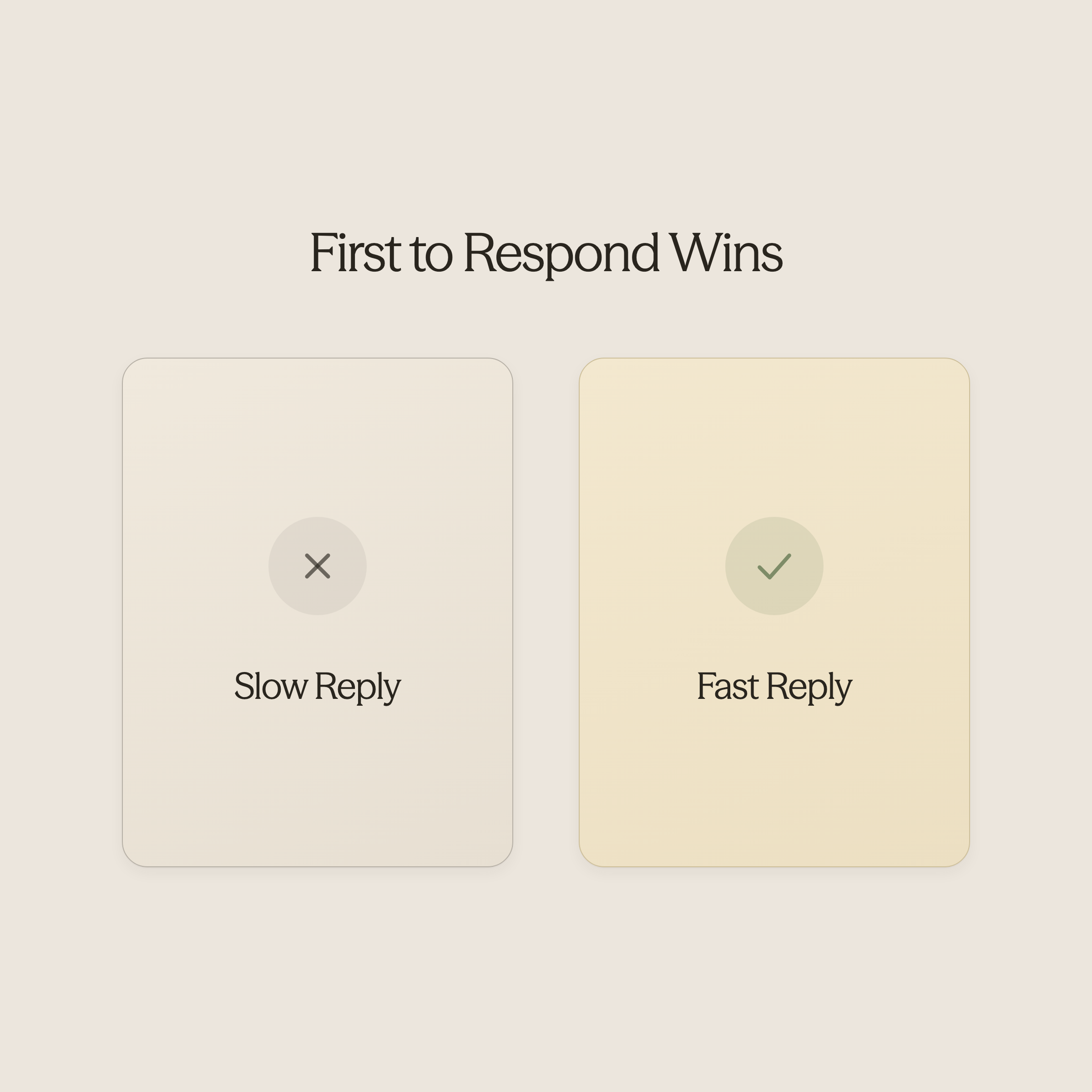 Scale comparing slow versus fast hotel response