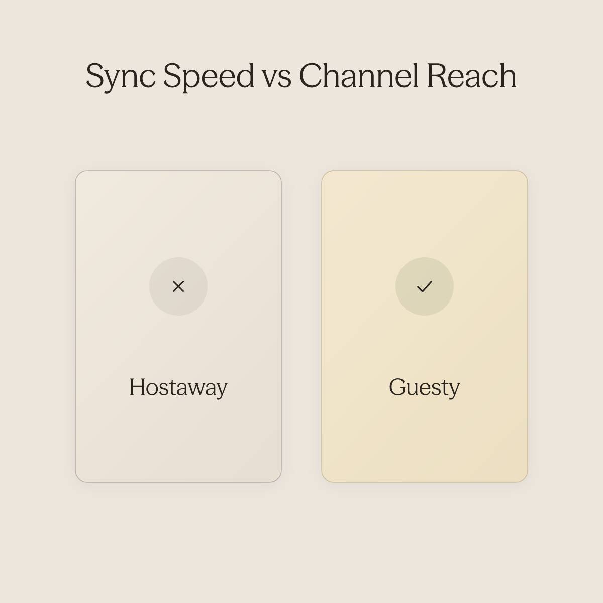 Side-by-side comparison of Hostaway and Guesty platform capabilities for property managers