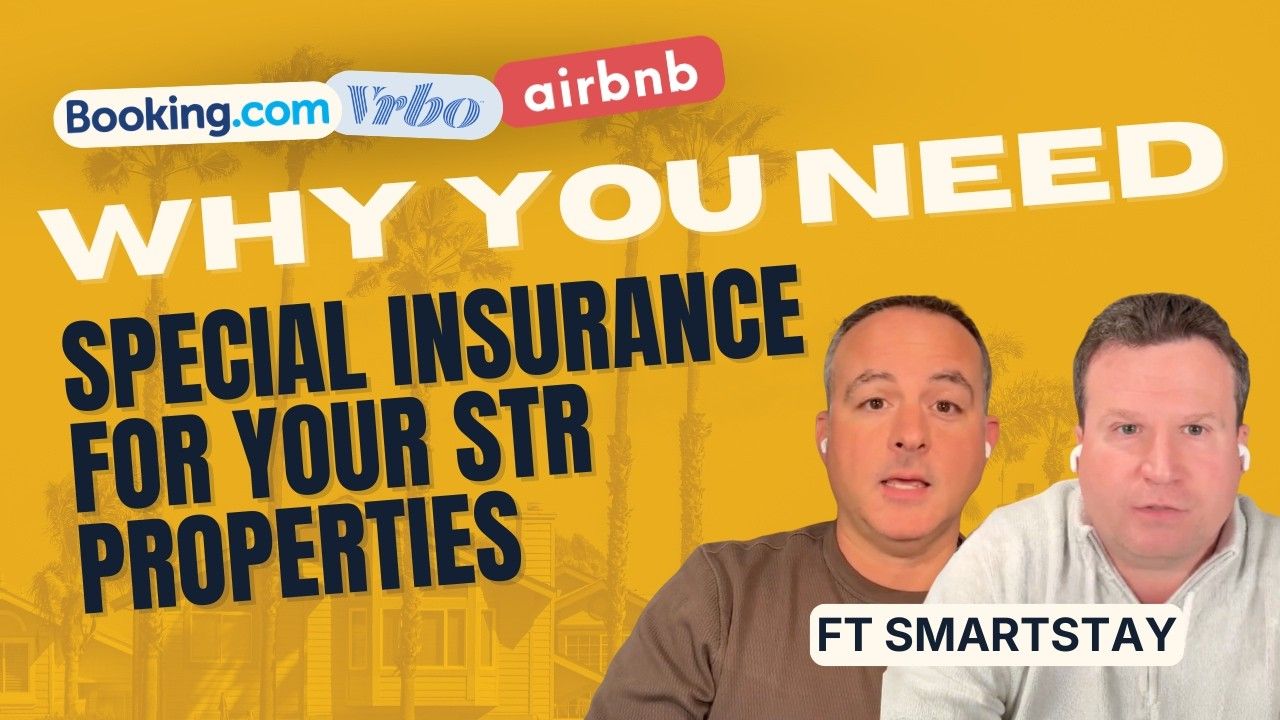 Managing Short Term Rentals - str specific insurance coverage