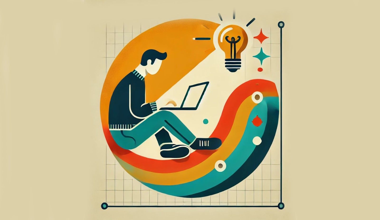 idea coming out from a laptop