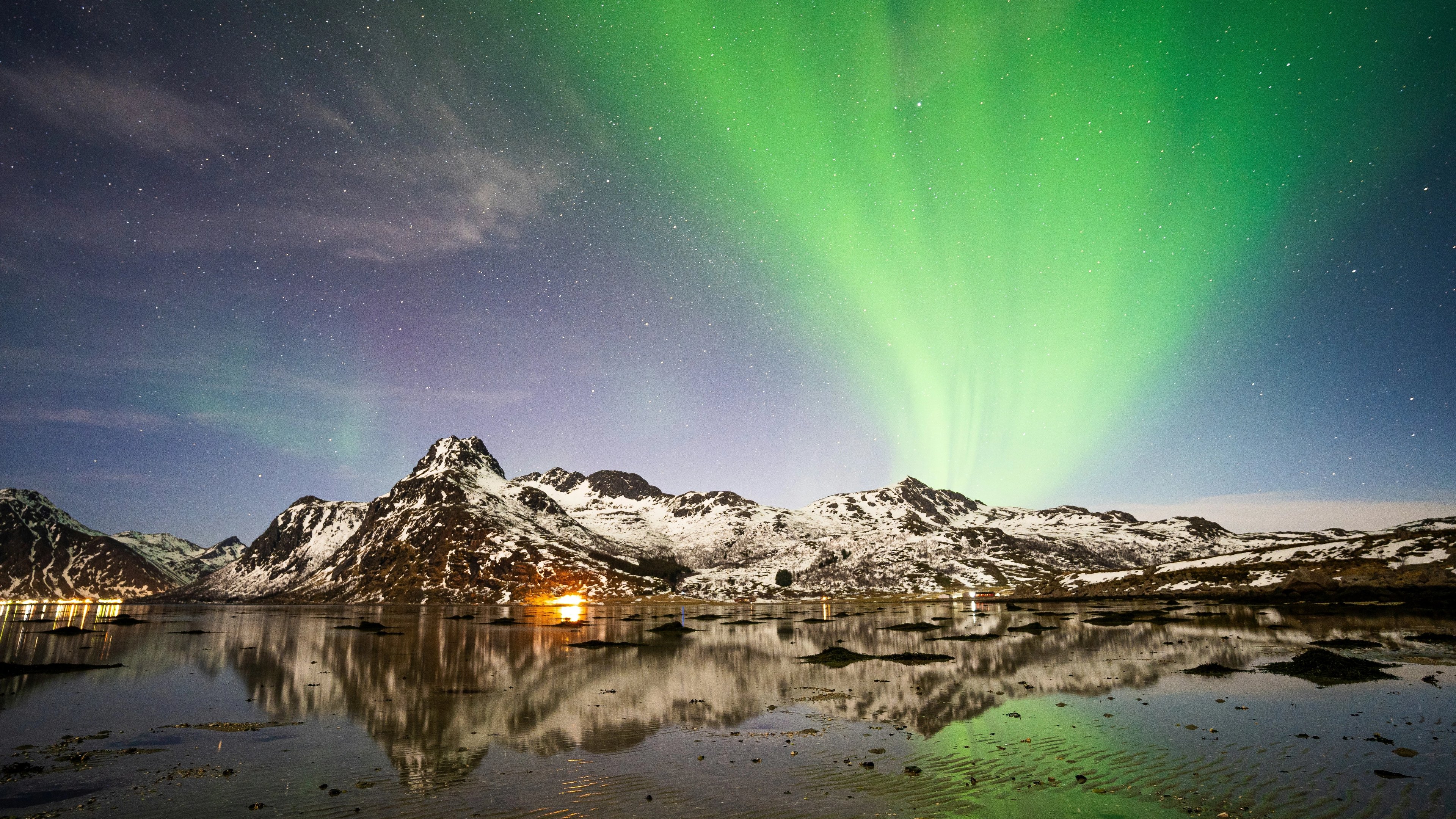 Aurora boreal en las Islas Lofoten