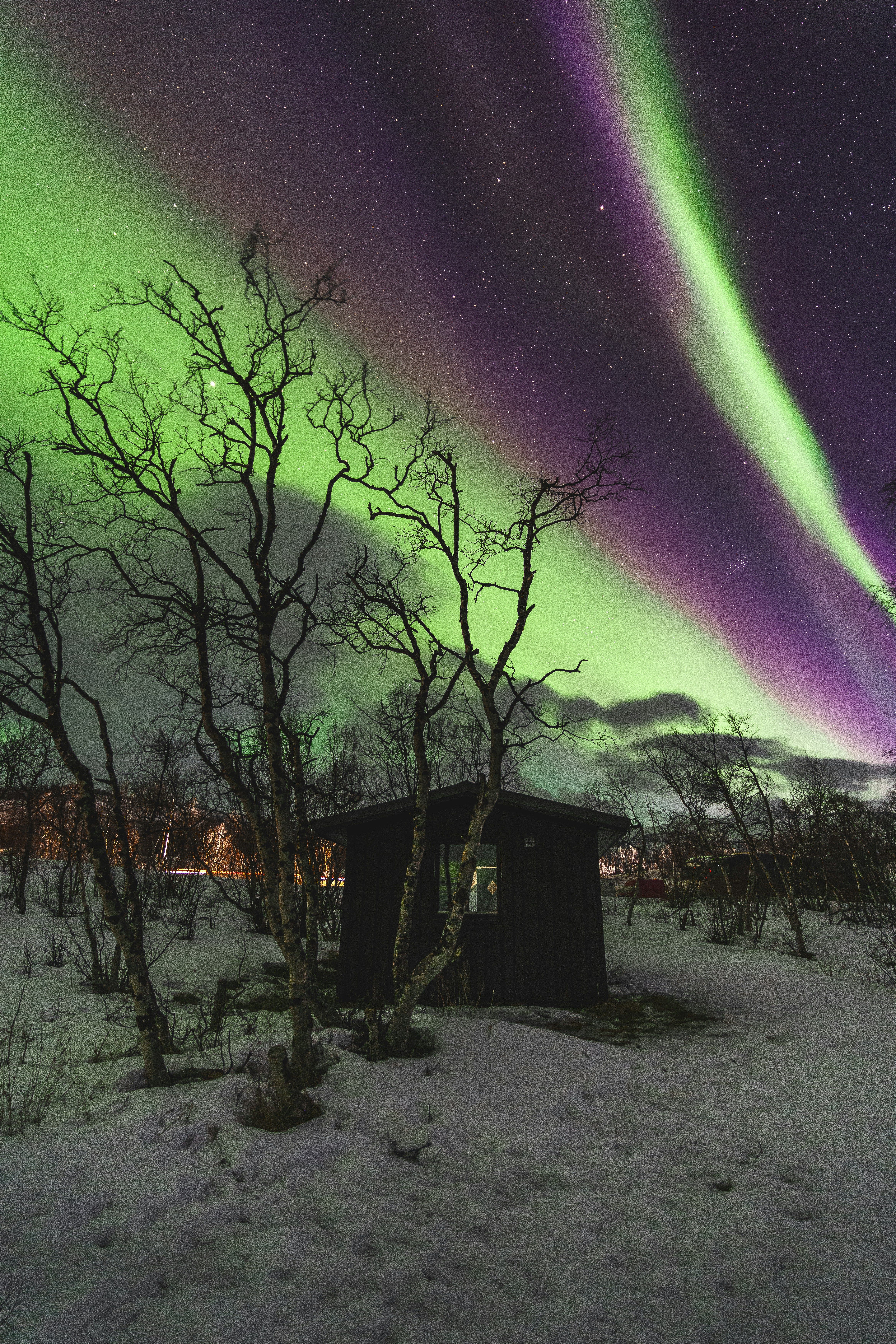 Aurora boreal en la laponia sueca