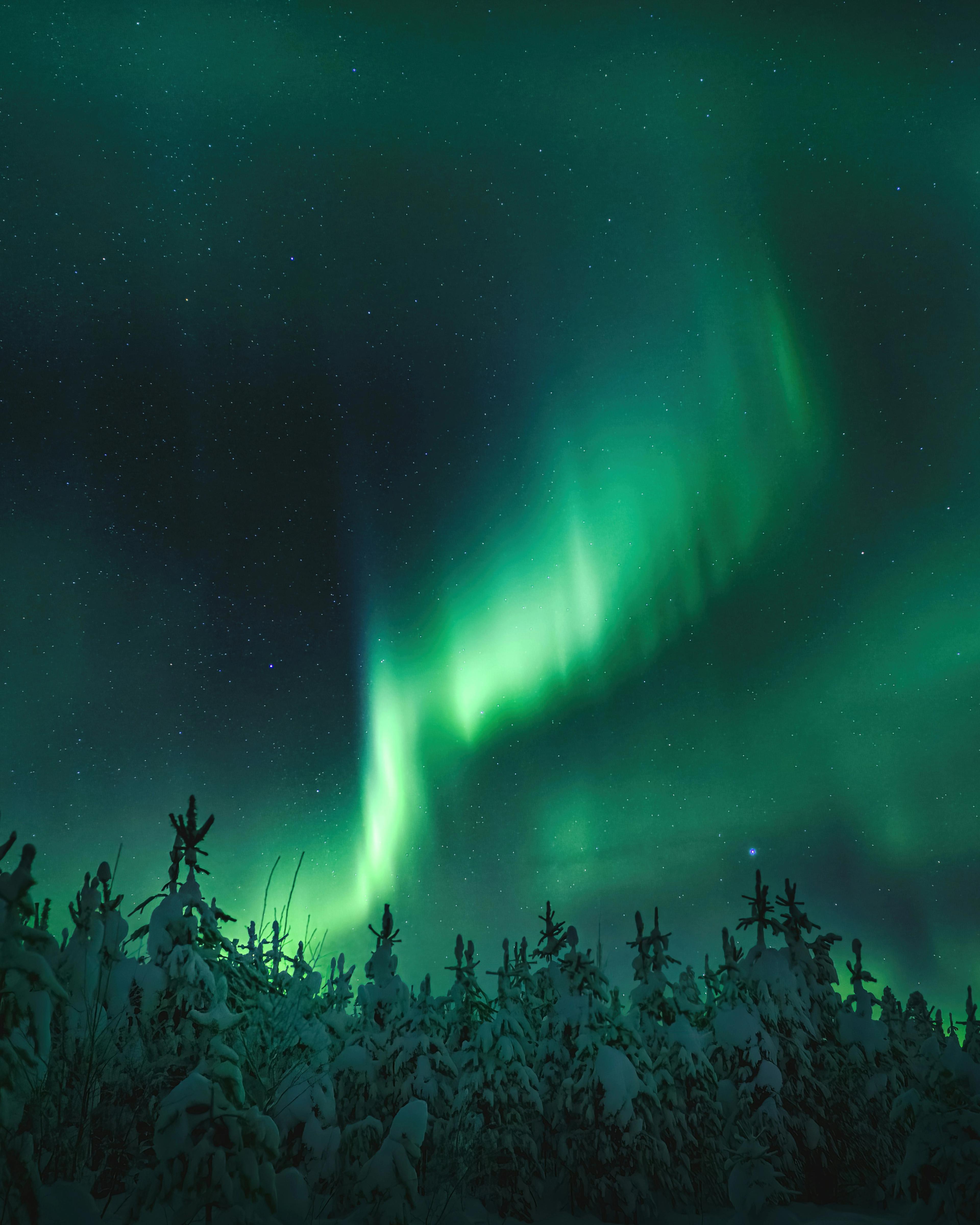 Aurora boreal en Laponia