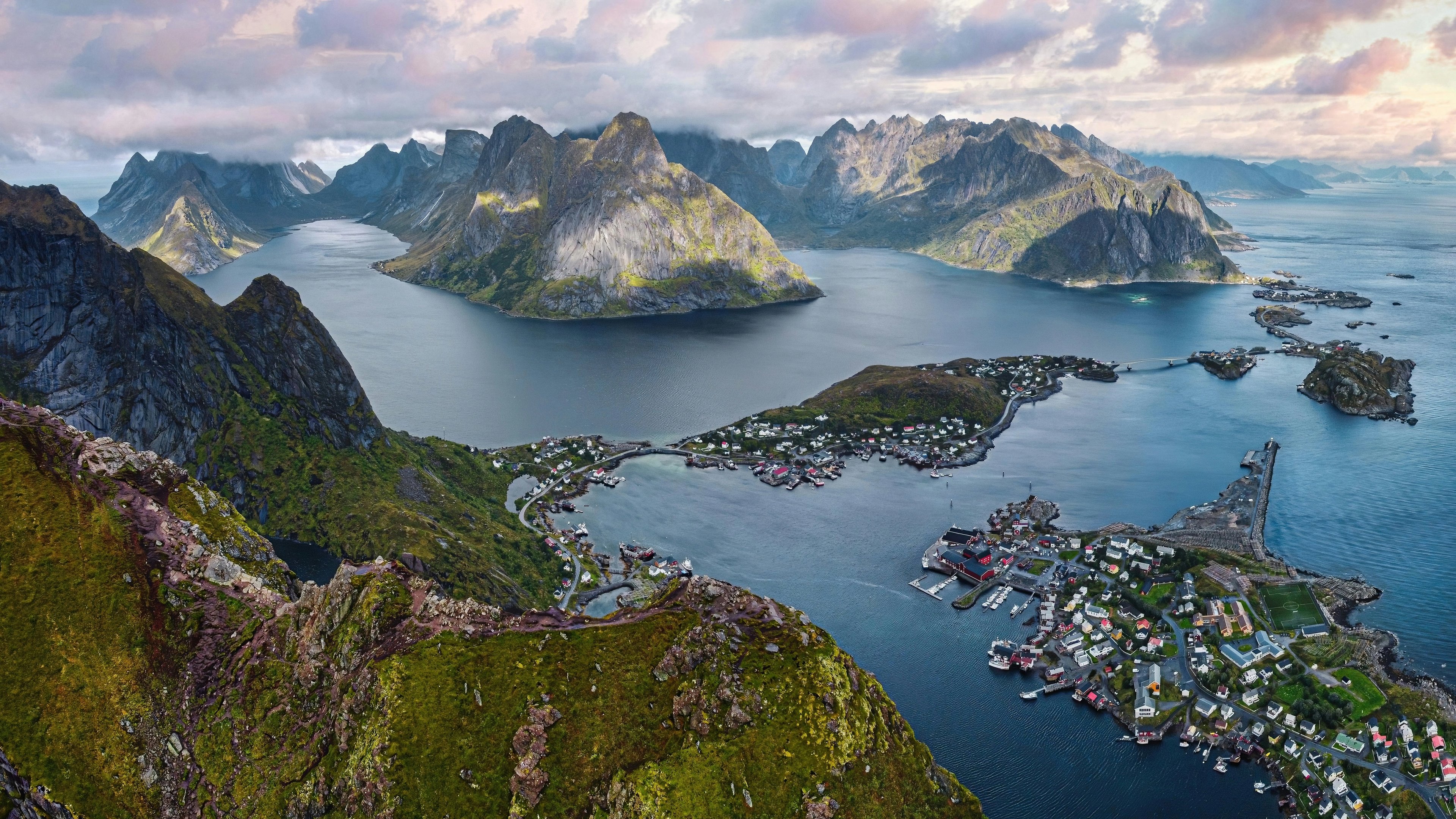 Foto desde Reinebringen en las Lofoten