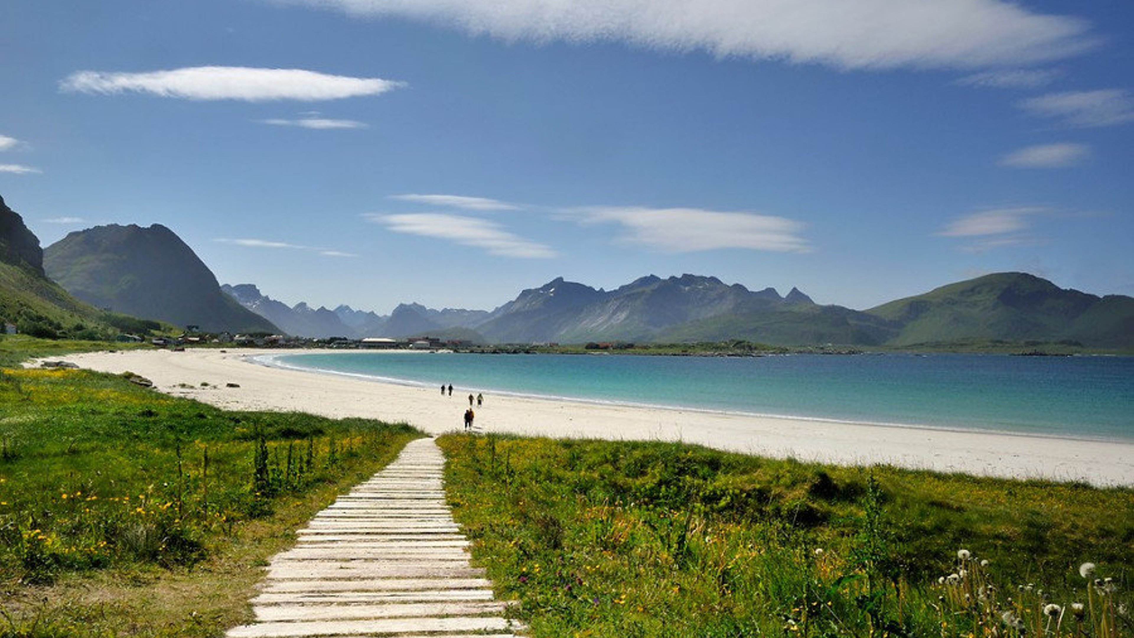 ¿Turismo de playa en las Islas Lofoten?