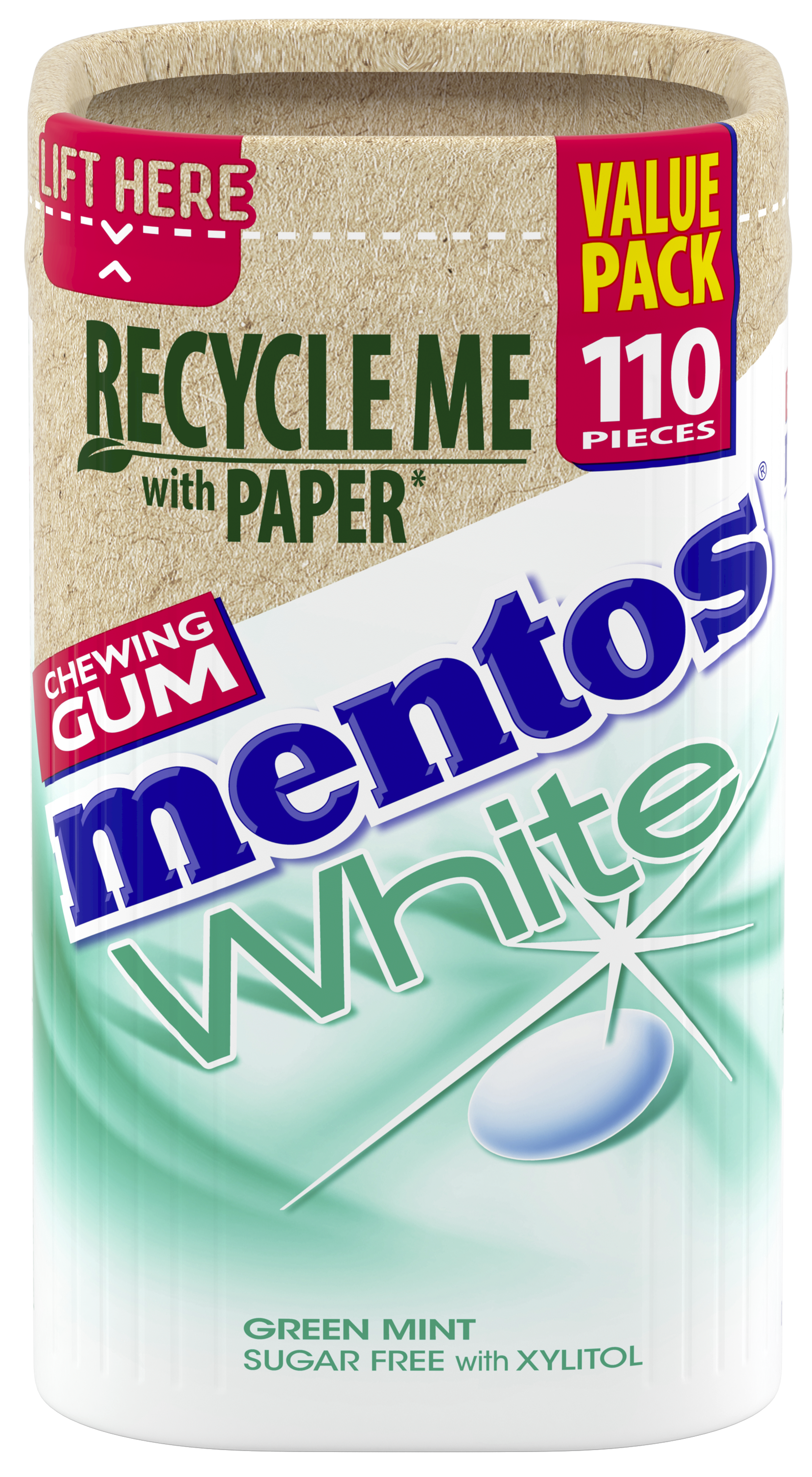 Mentos Gum White - Green mint