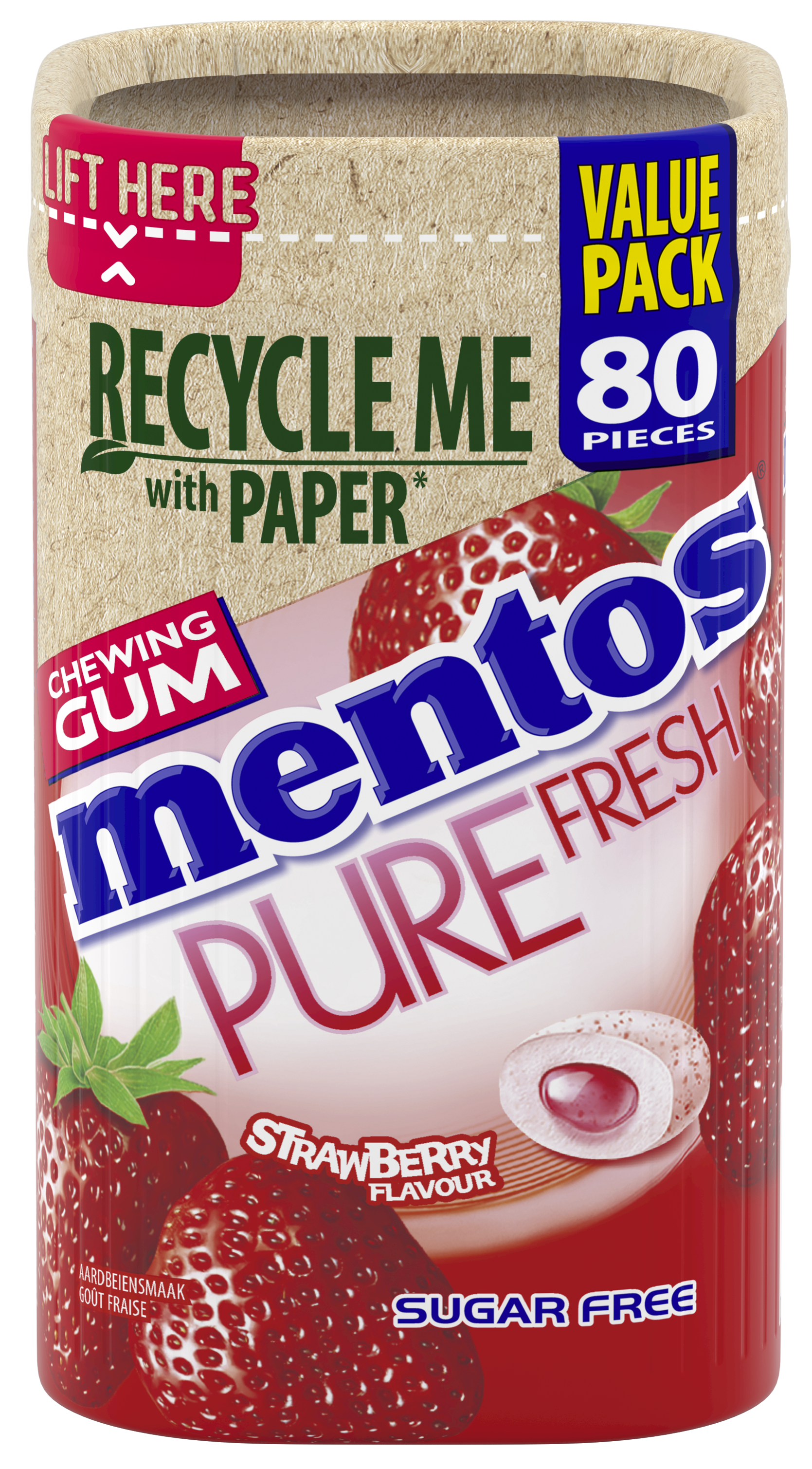Mentos Gum Pure Fresh - Fraise