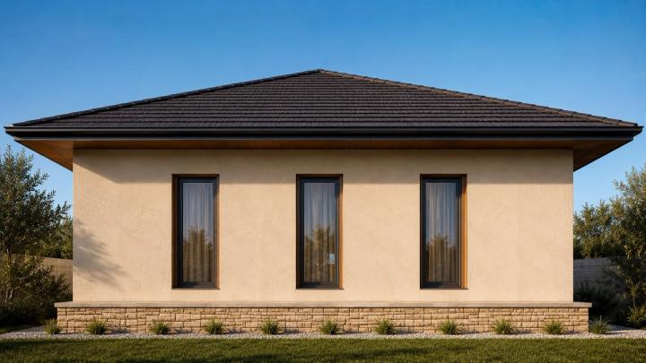 BK10-120 layihəsinin yan fasadının vizuallaşdırması