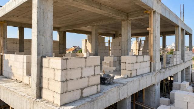 Dəmir-beton karkasın blok hörgü ilə doldurulması