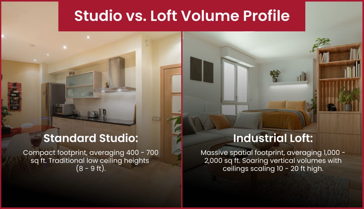 Studio vs. Loft Volume Profile
