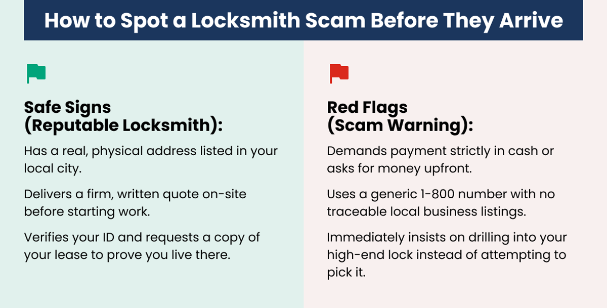 How to Spot a Locksmith Scam Before They Arrive