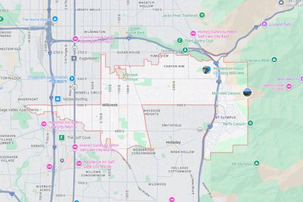 Map of Millcreek