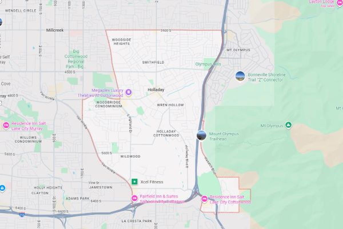 Map of Holladay