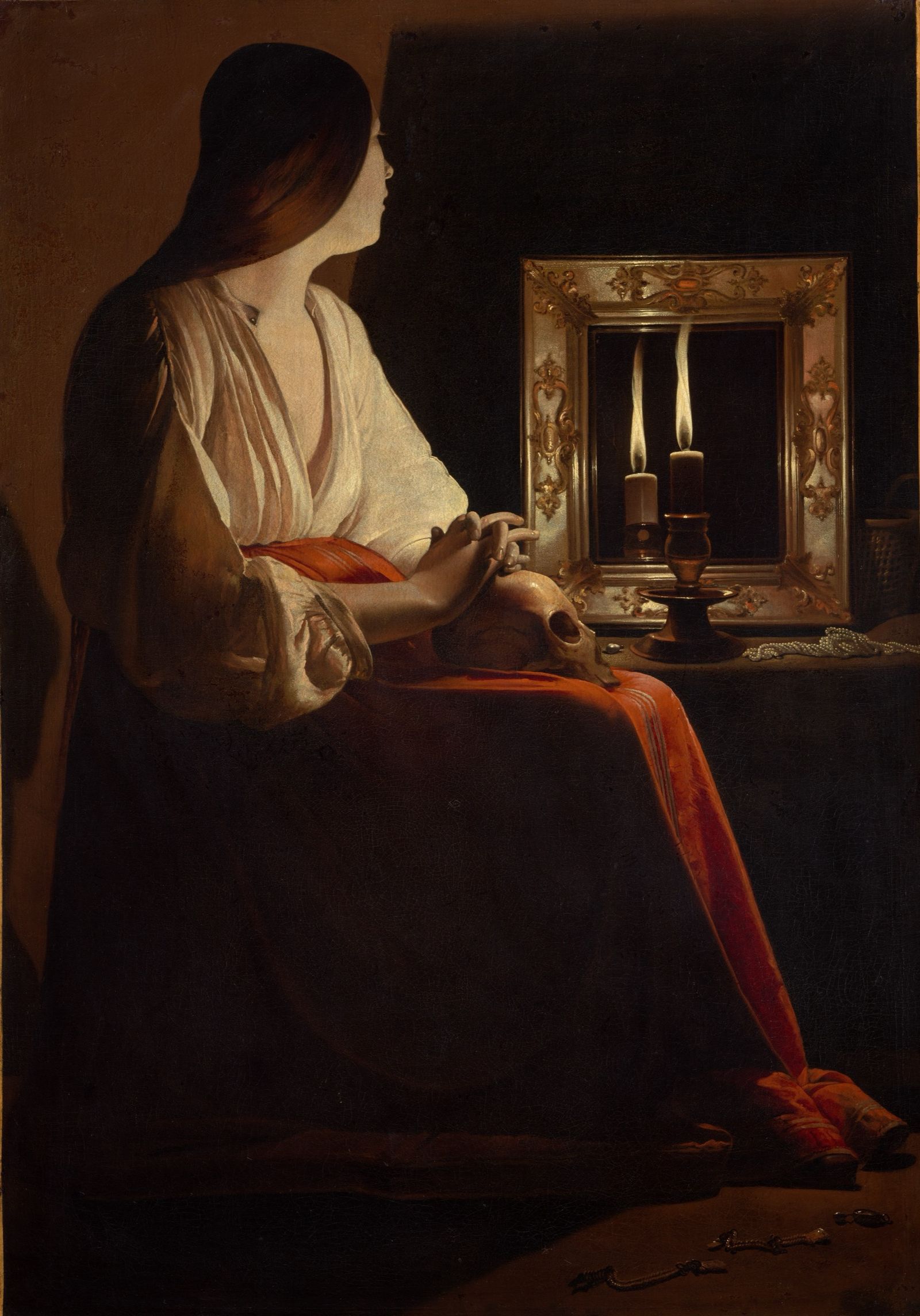 The Penitent Magdalen by Georges de La Tour
