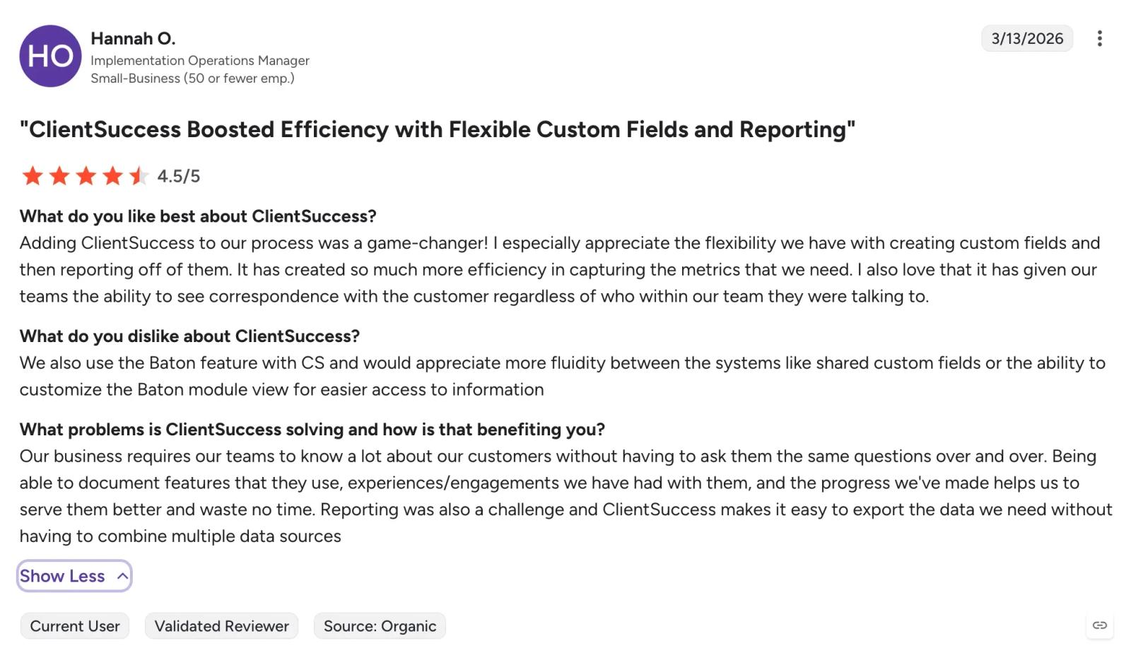 ClientSuccess review