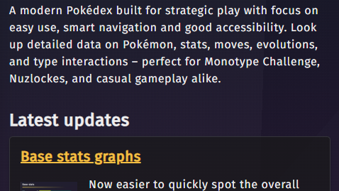 Screenshot of homepage