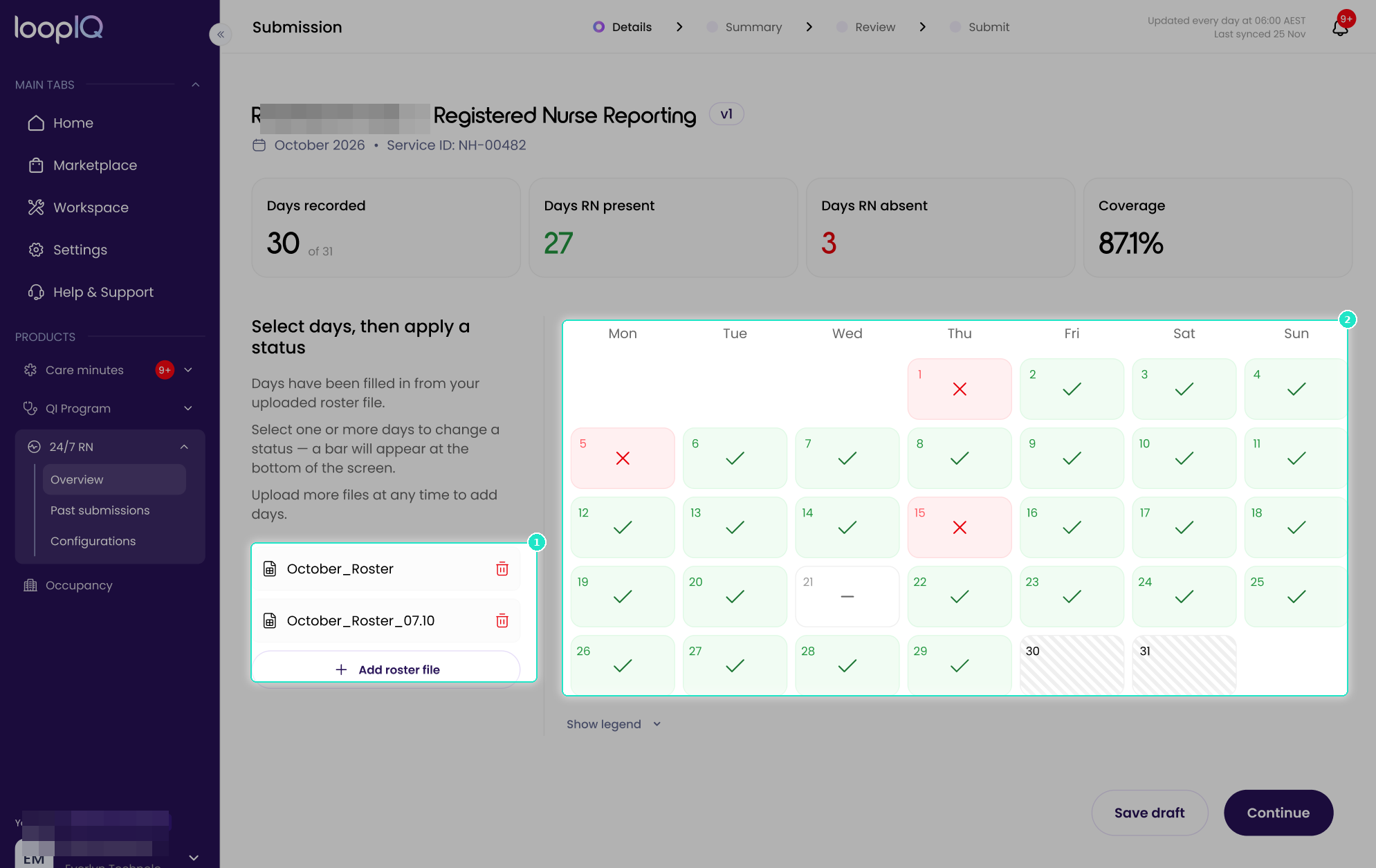 Spreadsheet manual uplaod