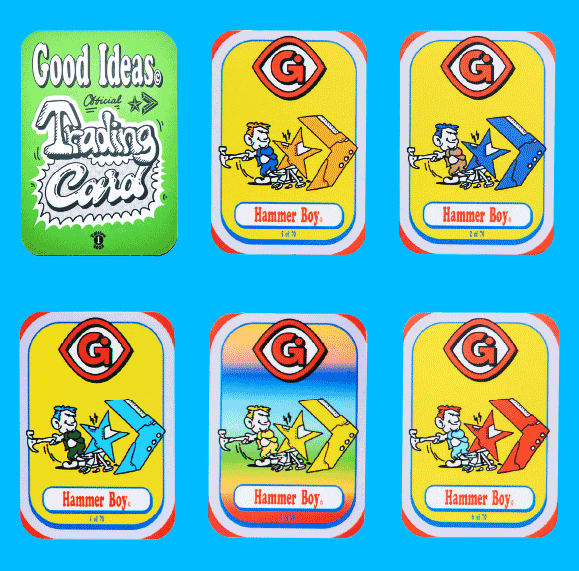 Converse trading cards featuring various characters and designs