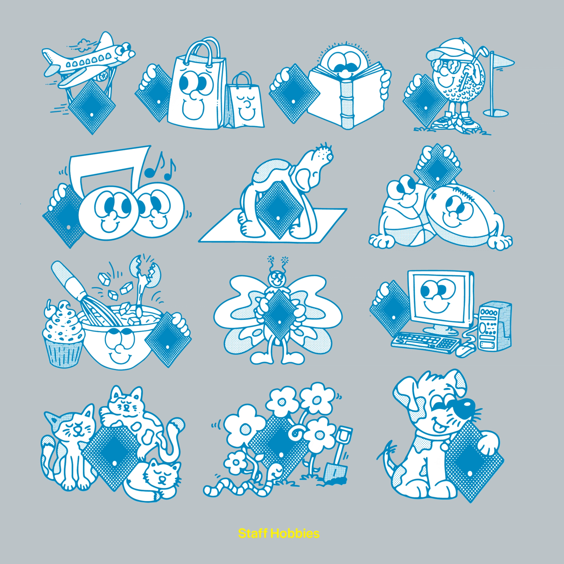 Victoria University mascot illustrations