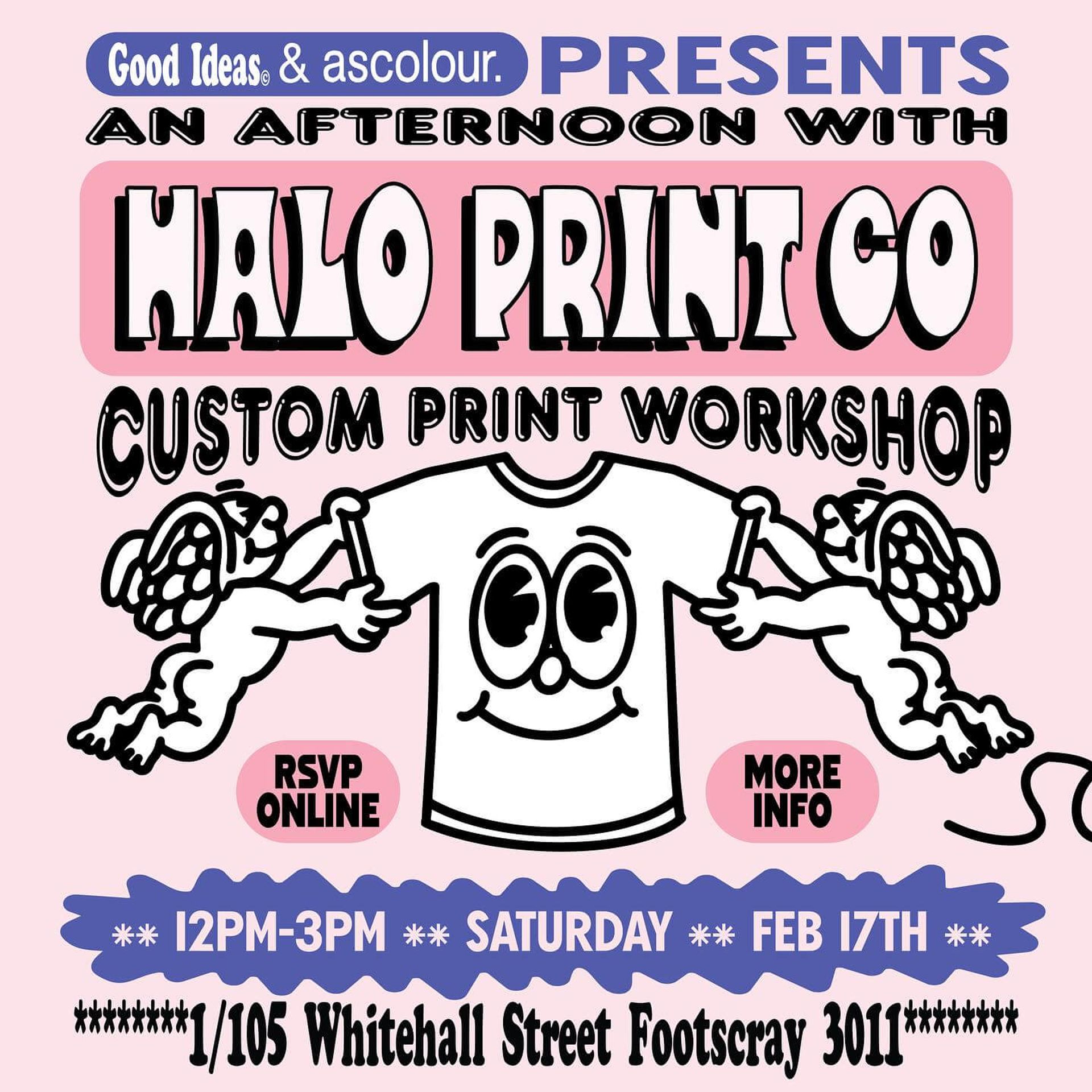 Halo print workshop poster