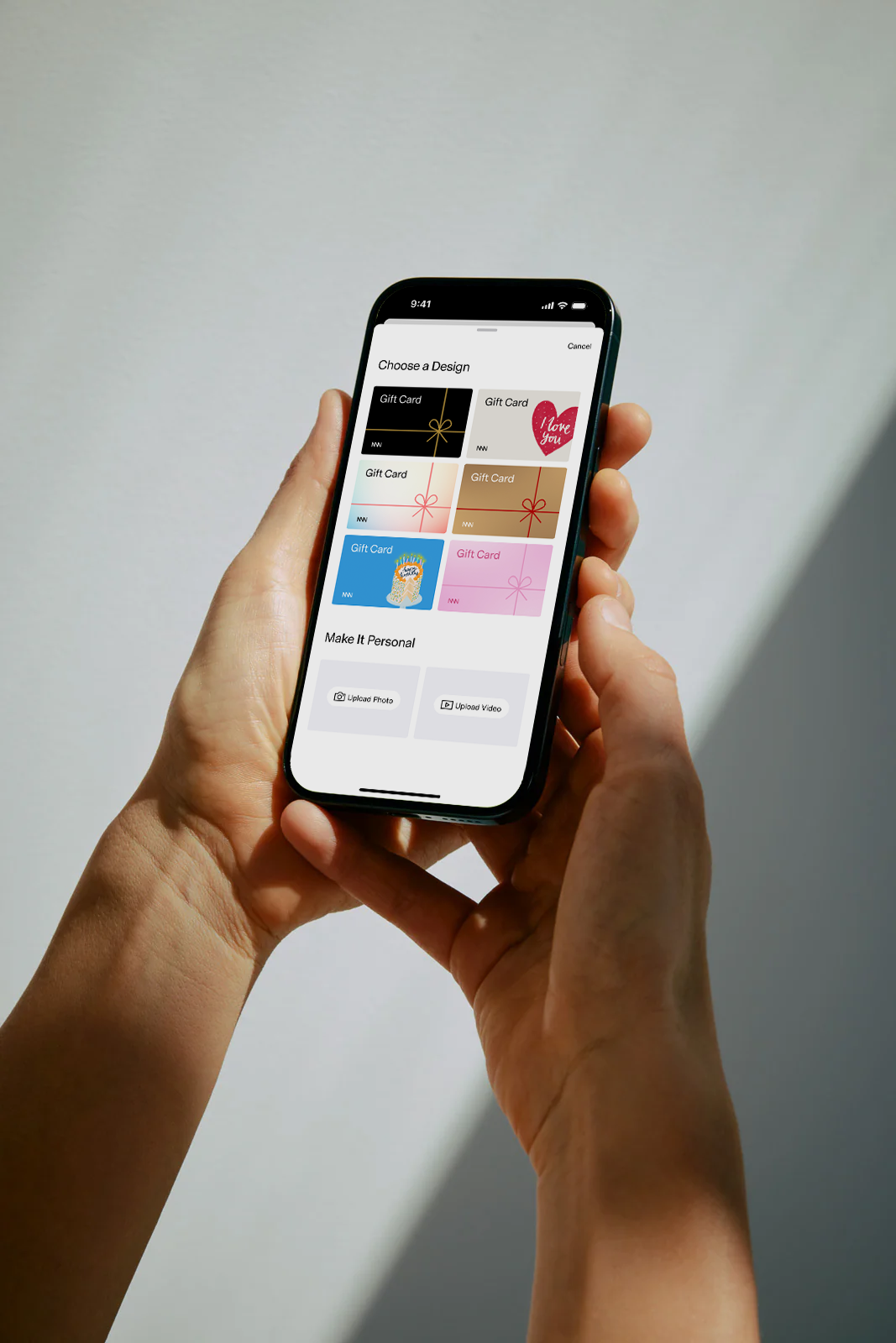Digital giftcards