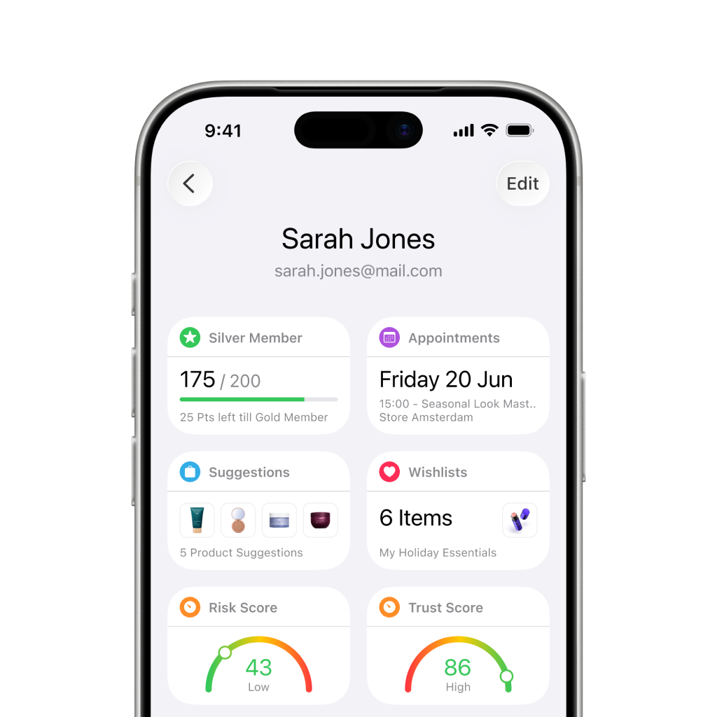 Loyalty App interface