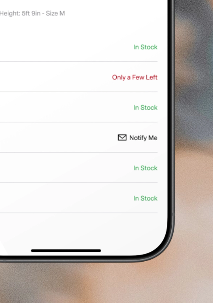 Real-time inventory